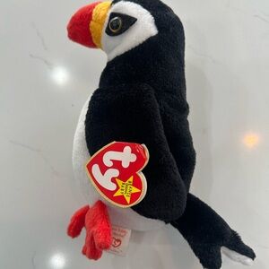 Ty Black and White Puffin Stuffed Animal Beanie Baby